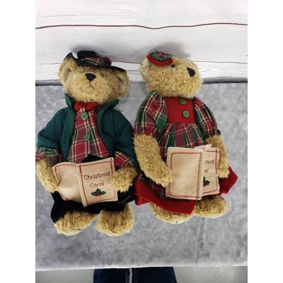 Terry's Village Mom‎ and Dad Christmas Carol Bear Stuffed Plush Toys - Picture 4 of 16